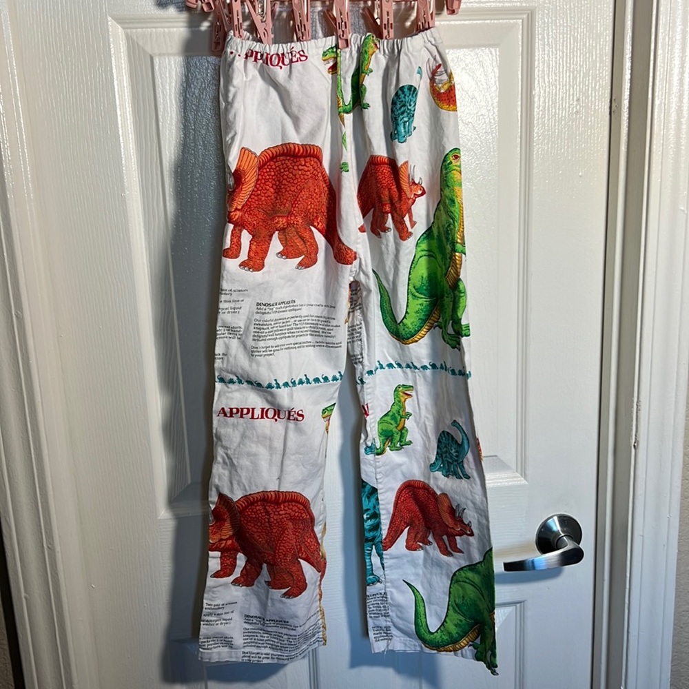 vintage dinosaur pajama pants